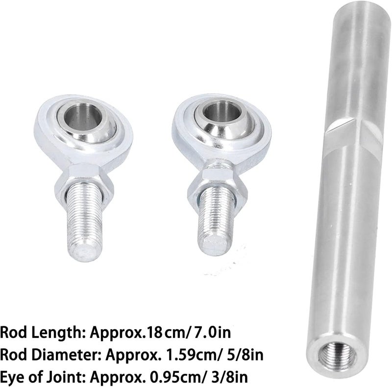 Klanata 7 Adjustable Tensioner Rod, Short Water Pump Alternator Bracket Joint, Stainless Steel Alternator Mount, Compatible with SBC BBC 350 454 Engines - Image 4